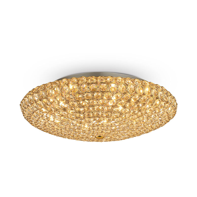 Ideal Lux - lampada da soffitto king PL9 oro
