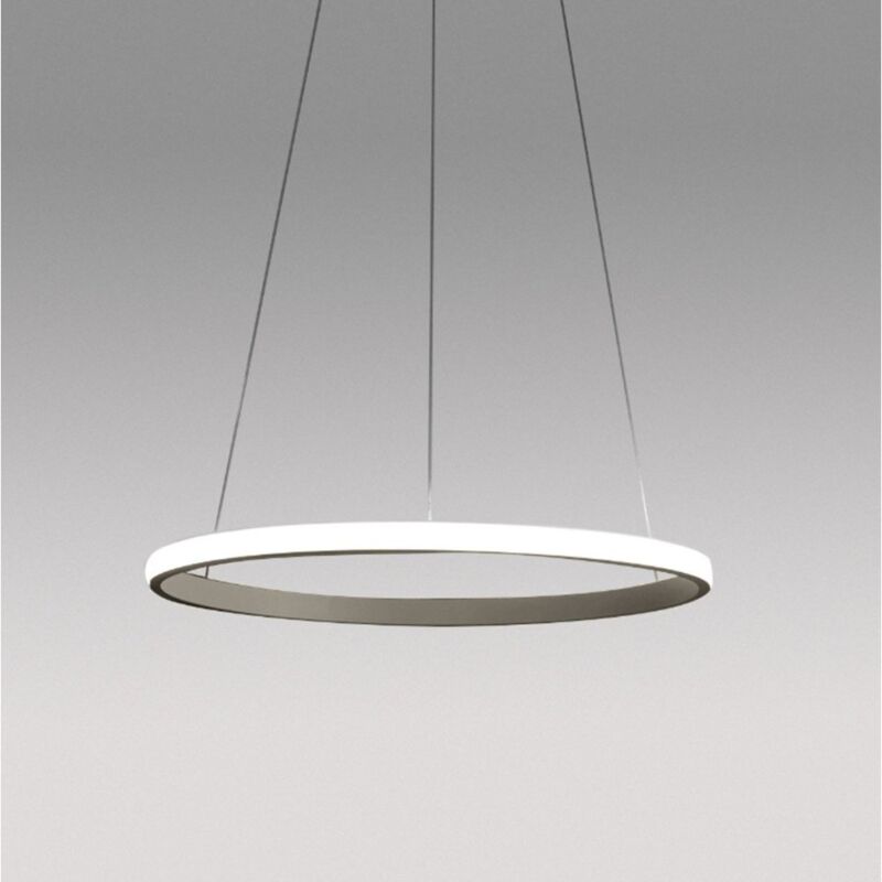 Iole S 1 Lampadario A Sospensione Titanio Led 3000k 1400lm 28w Dimm...