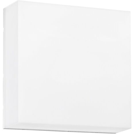 "Plafoniera da esterno LED TOGO quadrata bianca 5W con interruttore CCT 25 cm."