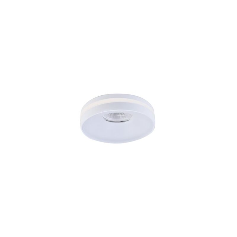 Image of Cristalrecord - Plafoniera da incasso a soffitto Frey Bianca 1xGU10