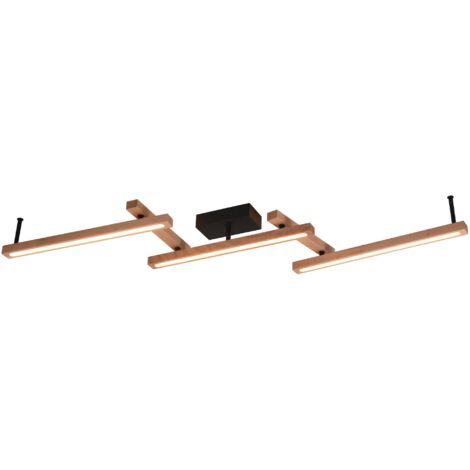 Plafoniera da Interno a led in Legno naturale Legno Naturale
