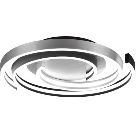 Plafoniera da Interno a LED in Metallo Alluminio spazzolato