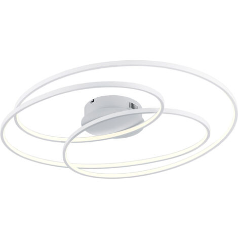 Plafoniera da Interno a LED in Metallo Bianco Opaco