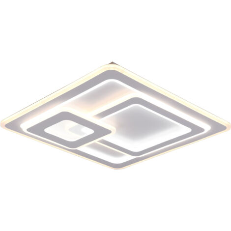 Plafoniera da Interno a LED in Metallo Bianco Opaco