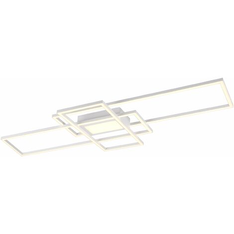 Plafoniera da Interno a LED in Metallo Bianco Opaco
