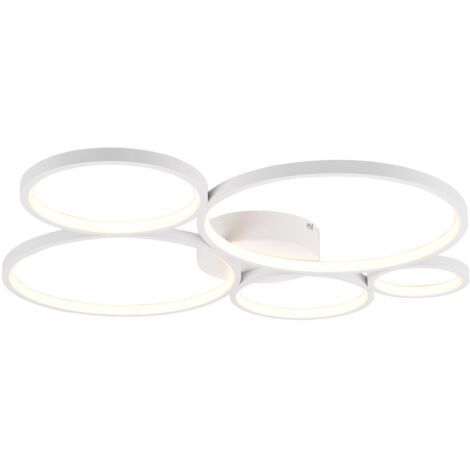 Plafoniera da Interno a Led in Metallo Bianco Opaco