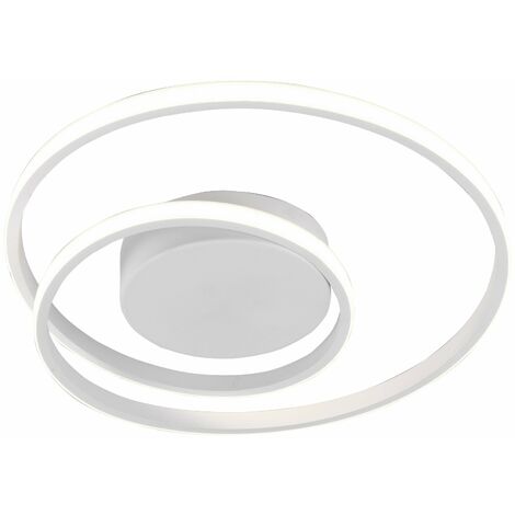 Plafoniera da Interno a LED in Metallo Bianco Opaco