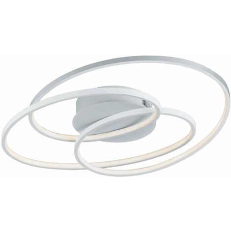 Plafoniera da Interno a LED in Metallo Bianco Opaco