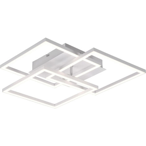 Plafoniera da Interno a LED in Metallo Bianco Opaco