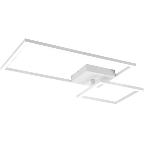 Plafoniera da Interno a LED in Metallo Bianco Opaco