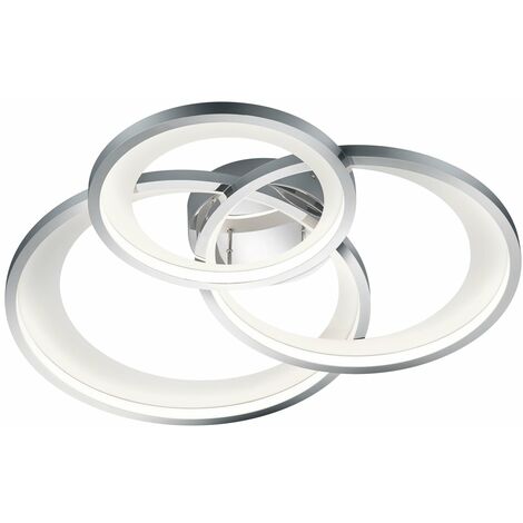 Plafoniera da Interno a led in Metallo Cromo