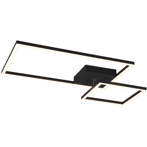 Plafoniera da Interno a LED in Metallo Nero Opaco