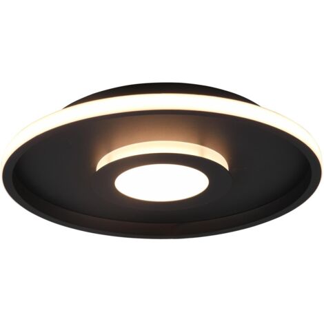 Plafoniera da Interno a led in Metallo Nero Opaco