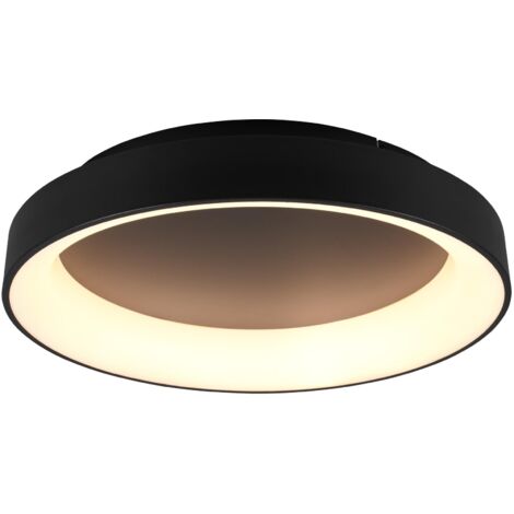 Plafoniera da Interno a Led in Metallo Nero Opaco