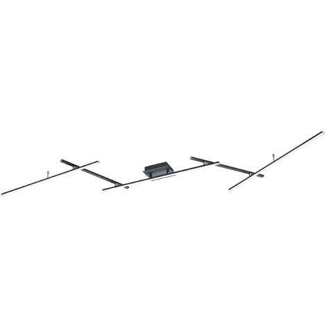 Plafoniera da Interno a led in Metallo Nero Opaco