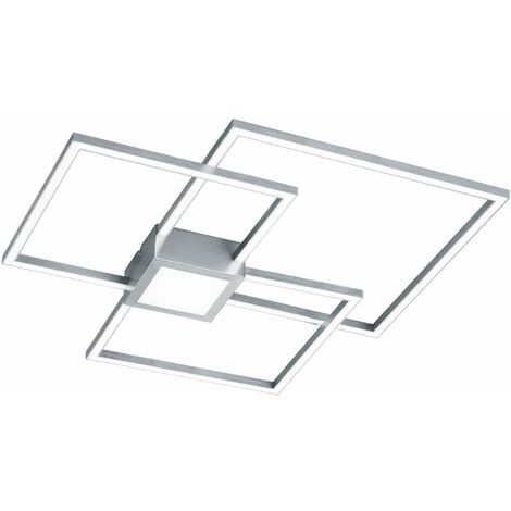 Plafoniera da Interno a LED in Metallo Nickel Opaco
