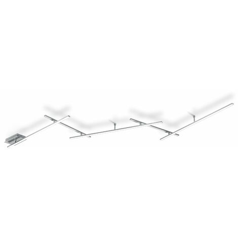 Plafoniera da Interno a LED in Metallo Nickel Opaco