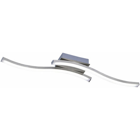 Plafoniera da Interno a LED in Metallo Nickel Opaco