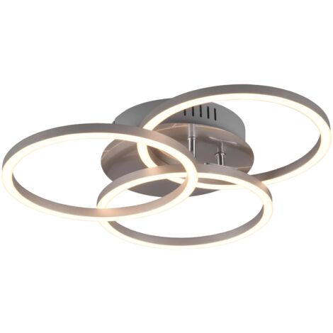 Plafoniera da Interno a led in Metallo Nickel Opaco