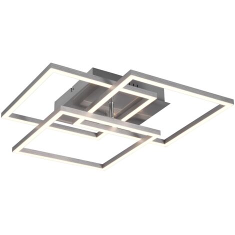 Plafoniera da Interno a LED in Metallo Nickel Opaco