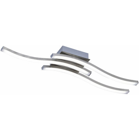 Plafoniera da Interno a LED in Metallo Nickel Opaco