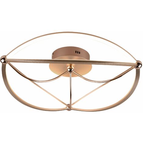Plafoniera da Interno a LED in Metallo Ottone Opaco