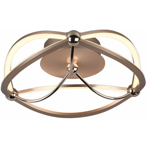 Plafoniera da Interno a LED in Metallo Ottone Opaco