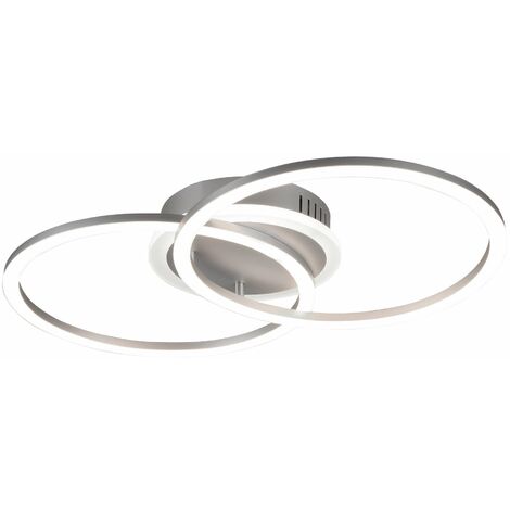 Plafoniera da Interno a LED in Metallo Titanio