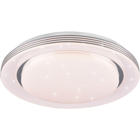 Plafoniera da Interno a LED in Plastica Bianco