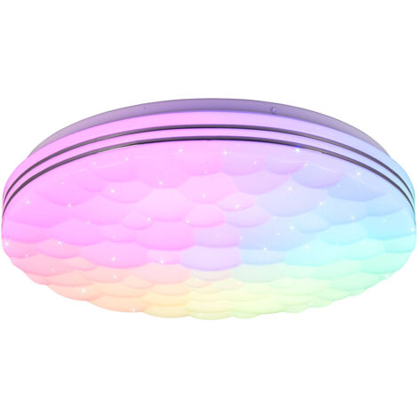 Plafoniera da Interno a LED in Plastica Bianco Opaco