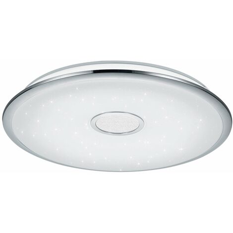 Plafoniera da Interno a LED in Plastica Cromo