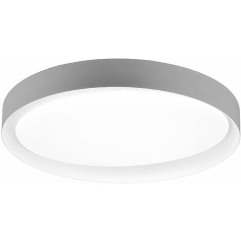 Plafoniera da Interno a LED in Plastica Grigio