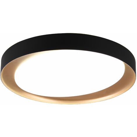 Plafoniera da Interno a LED in Plastica Nero