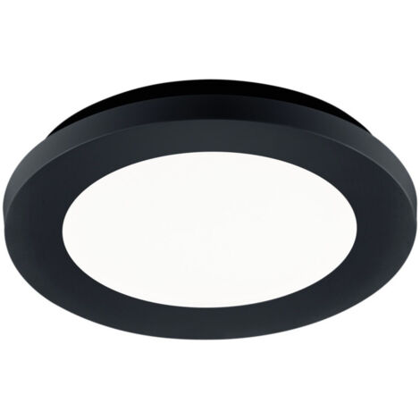 Plafoniera da Interno a LED in Plastica Nero Opaco