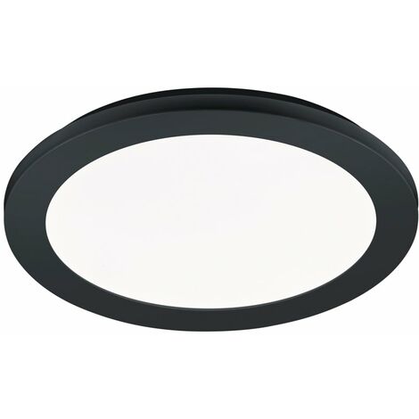 Plafoniera da Interno a LED in Plastica Nero Opaco