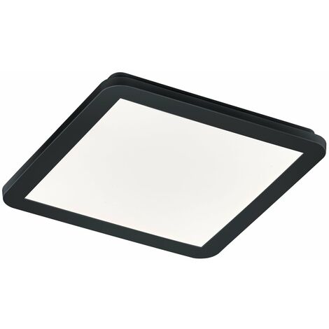 Plafoniera da Interno a LED in Plastica Nero Opaco