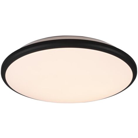 Plafoniera da Interno a LED in Plastica Nero Opaco