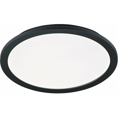 Plafoniera da Interno a LED in Plastica Nero Opaco