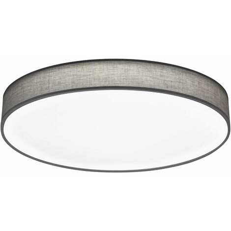 Plafoniera da Interno a LED in Tessuto Grigio