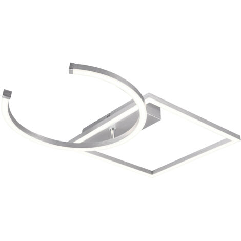 Plafoniera da Interno a LED SMD in Metallo Alluminio spazzolato