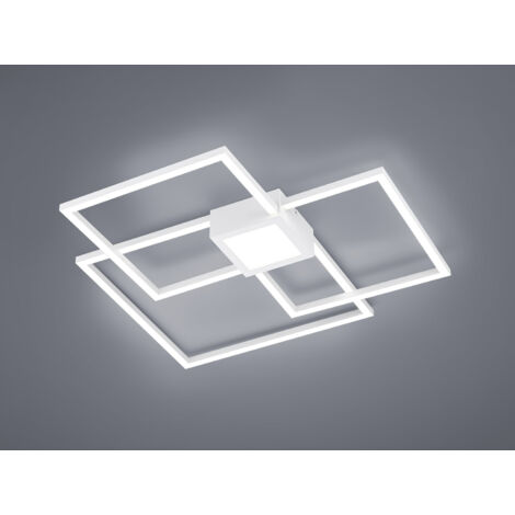 Plafoniera da Interno a LED SMD in Metallo Bianco Opaco