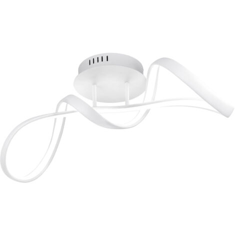 Plafoniera da Interno a LED SMD in Metallo Bianco Opaco
