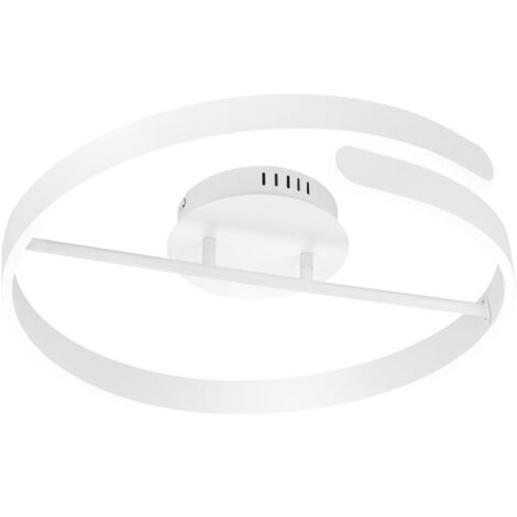Plafoniera da Interno a LED SMD in Metallo Bianco Opaco