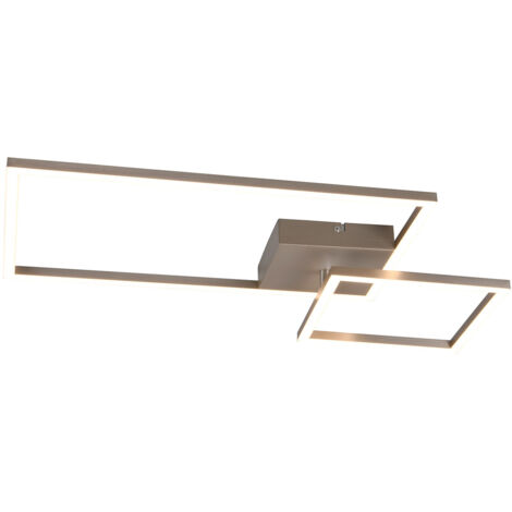 Plafoniera da Interno a LED SMD in Metallo Nickel Opaco