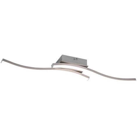 Plafoniera da Interno a LED SMD in Metallo Nickel Opaco