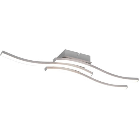 Plafoniera da Interno a LED SMD in Metallo Nickel Opaco