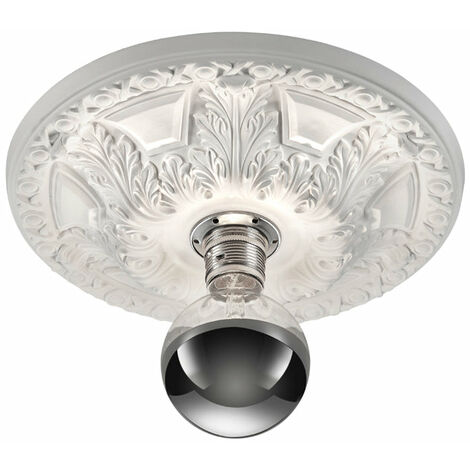 Plafoniera da Interno  E27 in Gesso Bianco