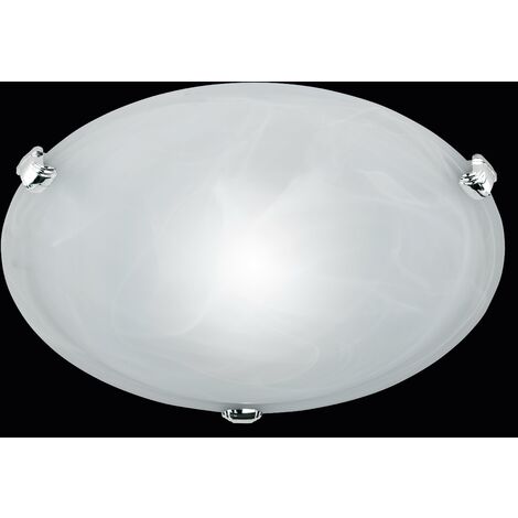 Plafoniera da Interno E27 in Metallo Nickel Opaco