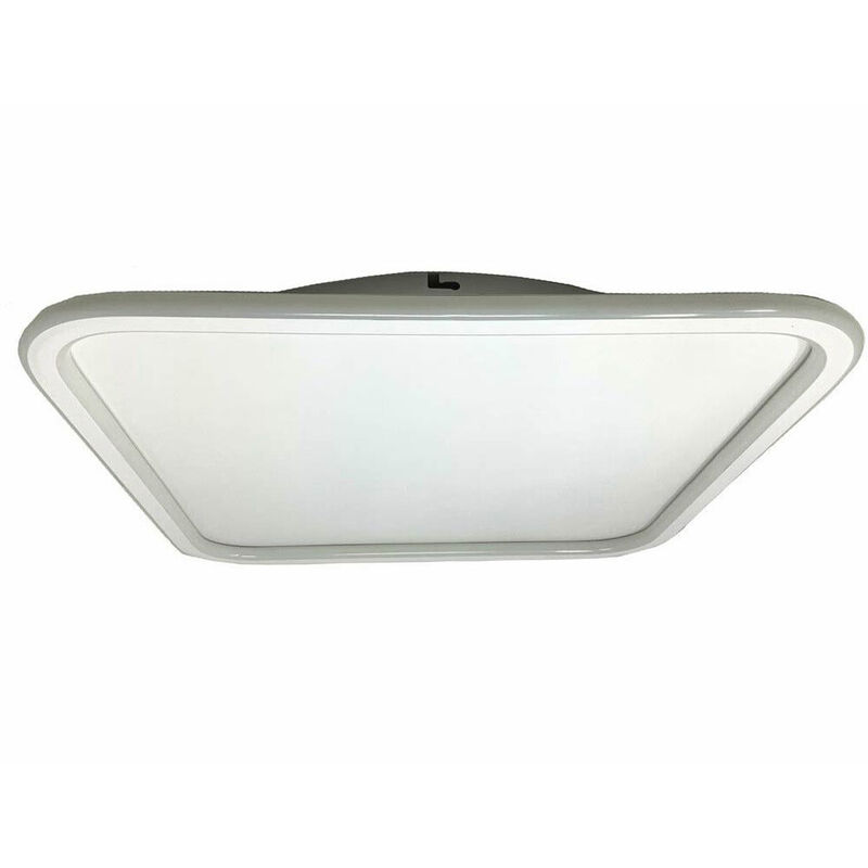 Image of Vetrineinrete - Plafoniera da soffitto a led quadrata 43 watt luce bianca fredda 6500k lampada da soffitto moderna