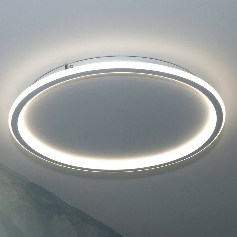 Image of Plafoniera da soffitto a led tonda 43 watt luce bianca fredda 6500k lampada da soffitto moderna